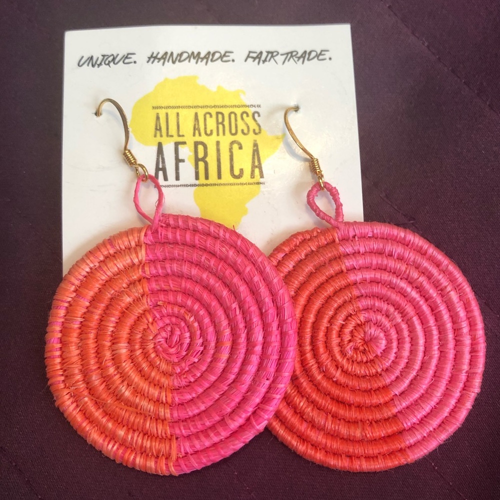 Handwoven Two Tone Earrings